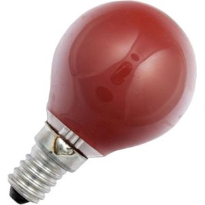 Schiefer - E14 Kogel Gloeilamp - Rood - 15W - Dimbaar