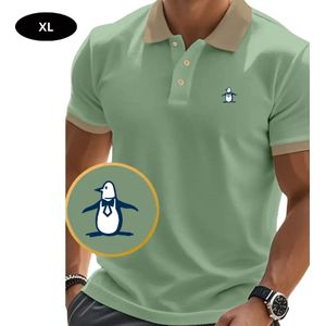Nivard Golf Shirt Heren - T-shirt - Golfkleding - Golfen - Golf Accessoires - Polo Shirt - Lichtgroen - Maat S