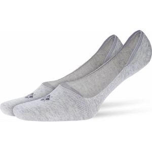 Burlington 2 paar invisible sneaker sokken maat 45/46 light grey