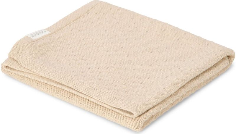 Gebreid Ledikantdeken - Beige - Essentials