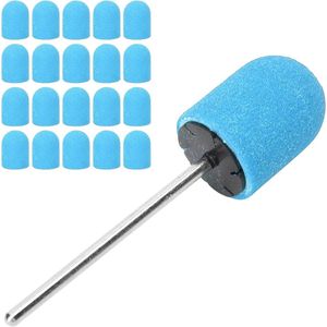 Allecto Premium - Nagelschuurband Boor Vervanging Set voor Nagelboor - Nail Art Polijsten Accessoire - Elektrische Vijl Manicure-pedicures (Blauw) - 10 X 15 mm