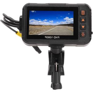 Motorcycle Dashcam 1080P Front Rear Camera Video 30 Fps Double Wide Angle Waterproof Driving Recorder Support Loop Recording G-Sensor Parking Monitoring - 3 Inch