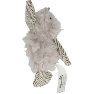 Wooly Luxury Vogel - Speelgoed voor katten - Kattenspeelgoed met madnip – Kattenspeeltjes met Kattenkruid – Grijs – 12 cm
