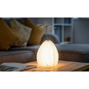 Gingko Smart Vase Light Lamp Vaas - Oplaadbaar - Bamboe