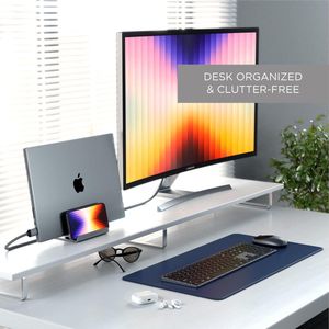 Laptop standaard - Verticale Aluminium Standaard - Universele Compatibiliteit voor Macbook Pro Macbook Air iPad Pro iPad Air iPad Mini iPhones 15-14-13-12 En Meer