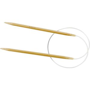 Rond Breinaalden - Flexibele Breinaalden - Bamboe - Dikte: 5,5mm - Lengte: 60cm - Creotime - 1 Stuk