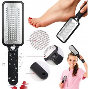 Metal Tarka voor Voeten | Roestvrij Staal | Zwarte Antislip Handgreep