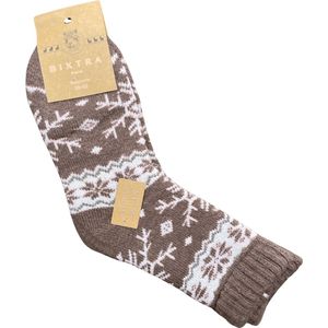 green-goose® Alpaca Damessokken - 1 Paar - Maat 39-42 - Beige - 95% Alpaca Wol - Heerlijk Zacht - Uitstekende Kwaliteit - Lekker Warm en Rekbaar