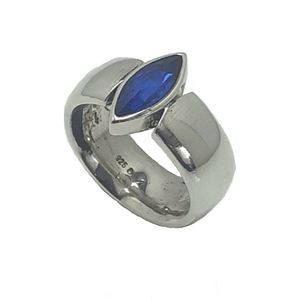 Ring - zilver - met steen - Verlinden juwelier