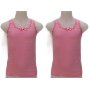 meisjes Hemdje 2-stuks roze 116/122