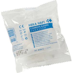 Heka haft - zelfklevend fixatiewindsel - 4 m x 2,5 cm - niet-steriel