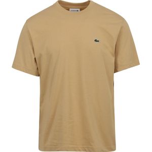 Lacoste - T-Shirt Beige - Heren - Maat XL - Regular-fit