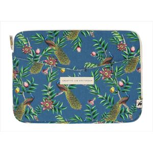 Creative Lab Amsterdam stationery - Laptophoes - Passion Peacock design - 13 inch formaat