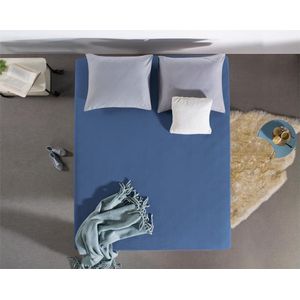 Hoogwaardige Jersey Hoeslaken Blauw | 80x200 | 135 Gram| Zacht En Comfortabel