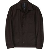 Giordano - Vittorio - Overshirt - Wolmix Tussenjas - Donkerbruin - 527501-80