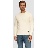 Gebreide Trui - Beige - Glinsterende Vezels - Zonder Capuchon