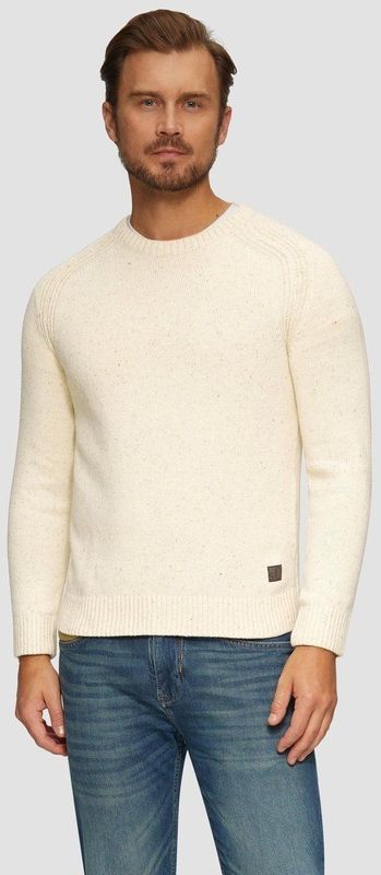 Gebreide Trui - Beige - Glinsterende Vezels - Zonder Capuchon