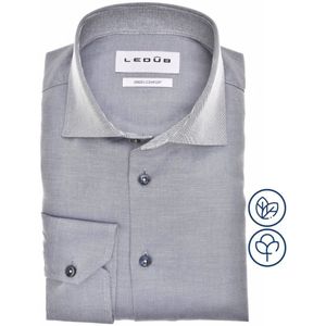 Ledub modern fit overhemd, twill, donkerblauw