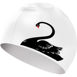 Elastische siliconen badmuts voor volwassenen - badmuts voor dames - 3D ergonomisch design - waterdicht - geschikt voor lang of kort haar