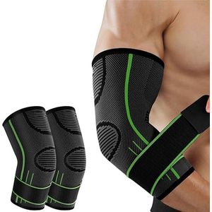 Endless Elbow Brace Compression Sleeve with Adjustable Velcro (Elbow) Black Material: Neoprene | Relieves muscles | Perfect for gym, training, tennis, badminton and running for men and women| Elleboogbrace | elbow sleeve | elleboogband | elleboog