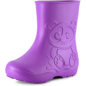 Ladeheid LA-CA-Panda Kinder Regenlaarzen - Rubber - Licht - EVA - Lilla - 30/31