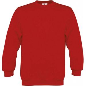 Sweatshirt Kind 7/8 Y (7/8 ans) B&C Ronde hals Lange mouw Red 80% Katoen, 20% Polyester