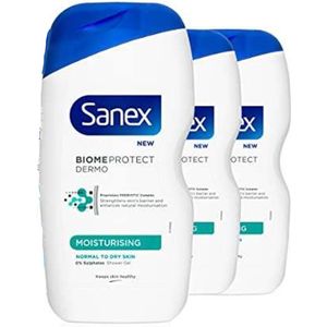 Sanex Douchegel - Dermo Moisturising - 3 x 500 ml