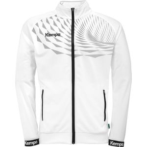Kempa Kinder Trainingsjacke Wave 26 Poly Jacket 2003658 Weiß/Grau-164