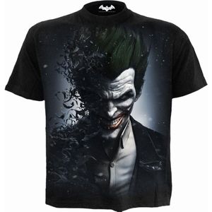 Spiral Batman Heren Tshirt -M- JOKER - ARKHAM ORIGINS Zwart