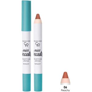 Golden Rose - Miss Beauty Velvety Kiss Lipstick 06 - Peachy