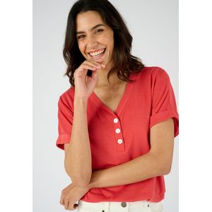 Damart - Climatyl vloeiende top, in jerseytricot - Dames - Roze - L