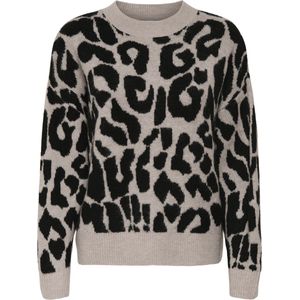 Jacqueline de Yong - Jdyelanor Leo - Pullover - Beige/zwart Leo