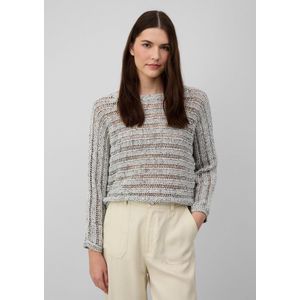 Gebreide Trui - Ajourpatroon - Bateauhals - Vleermuismouwen