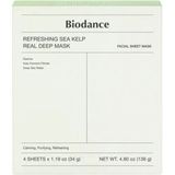 Biodance - Verfrissend Zeewier Real Deep Mask - Gezichtsmasker - 4 Stuks
