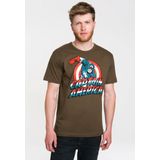 Logoshirt T-Shirt Captain America Logo