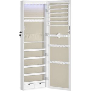 Hoppa! - Hangende Sieradenkast - 120 cm Hoog - Met LED-verlichting - Verstelbaar