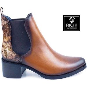 Richi Amsterdam 79264-00  Bottine Linat Camel Maat 43
