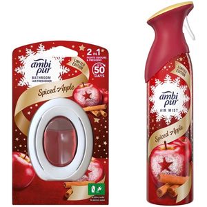 Ambi Pur Spiced Apple Luchtverfrisser set badkamer en toilet