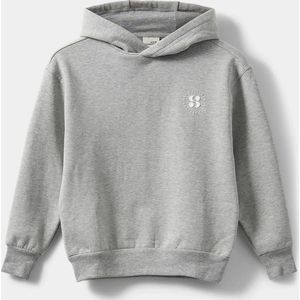 Sofie Schnoor Girls Oversized Hoodie Grey Melange - Maat 152