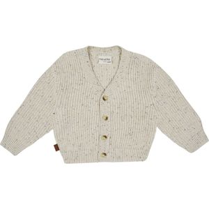 Frogs and Dogs - Sprinkle Gebreid Vesteje | Beige - Katoen - Maat 62