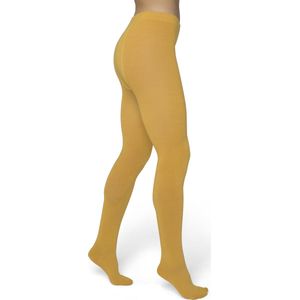 Bonnie Doon Biologisch Katoenen Maillot Dames Geel maat 36/38 S - Uitstekende pasvorm - Gladde Naden - OEKO-TEX gecertificeerd - Bio Cotton Tights - Duurzaam en Huidvriendelijk Bio Katoen - Egg - BP051900.219