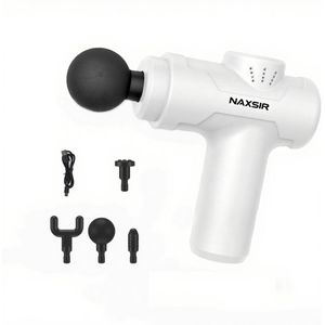 NAXSIR Massage Gun - Professioneel Massageapparaat - Diepe Spierontspanning met LCD Display,wit