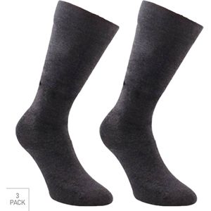 Bamboe Kniekousen 3-Pack - Antraciet - Maat 35-38 - Zachte Bamboe Kniekousen Voor Frisse Droge Voeten - Dames / Heren
