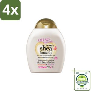 Treaclemoon – Bodylotion – Creamy Shea Butterfly – 250 ml - Voordeelverpakking - 4 stuks - Bodylotion - Shea butter