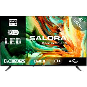 Salora LEDTV43 - 43 Inch - Led TV - Full HD - TV 43 Inch - TV - Zwart
