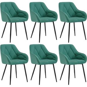 Rootz Velvet Eetkamerstoel - Elegante stoel - Comfortabele zit - Luxe fluweel - Duurzaam metalen frame - Ergonomisch ontwerp - 56 cm x 83,5 cm x 53 cm