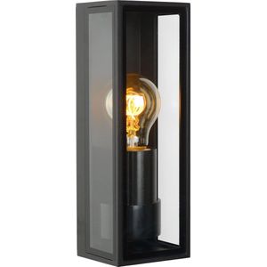 Lucide DUKAN Wandlamp Binnen/Buiten - 1xE27 - IP65 - Zwart