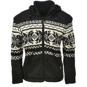 Pure Wool herenvest WJK-1301 Antraciet - antraciet - M