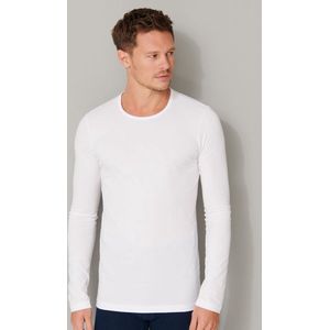 Schiesser 95/5 Sportshirt/Thermische shirt - 100 White - maat M (M) - Heren Volwassenen - Katoen/elastaan- 173812-100-M