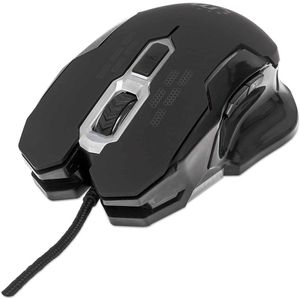 Manhattan 179164 muis Ambidextrous USB Type-A Optisch 2400 DPI